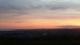 Over the town...