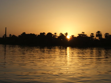 Sunset river