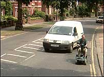 Man in buggie