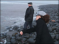 Pebble skimming