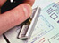 Passport being stamped